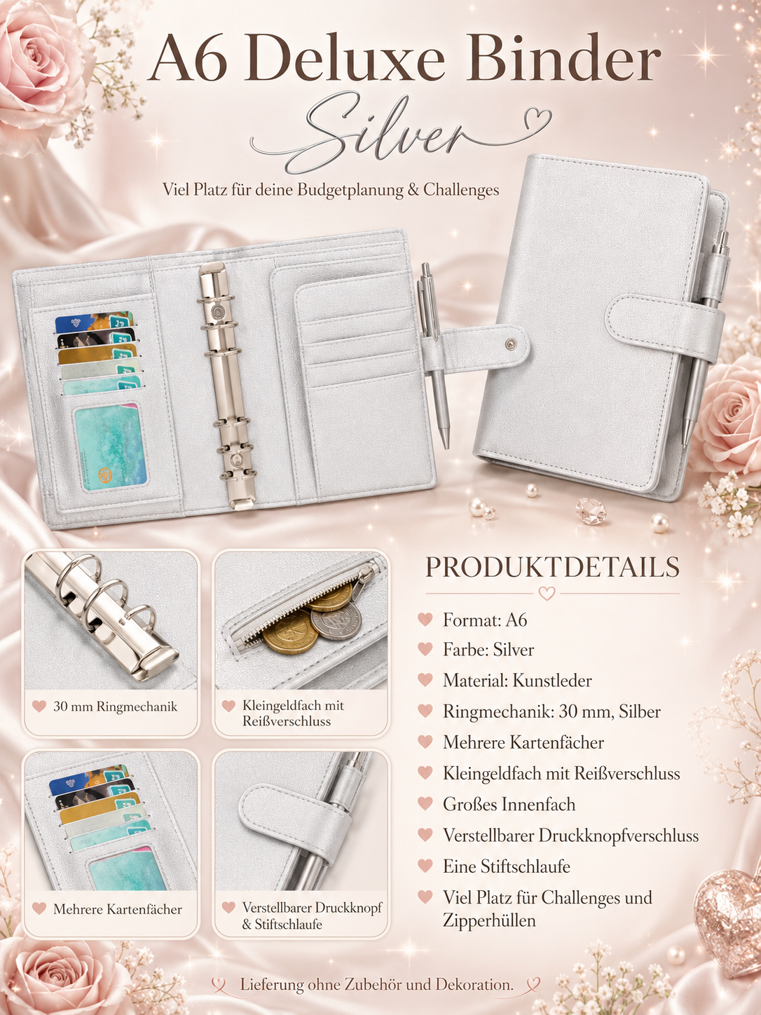 A6 Deluxe Binder (Silver)