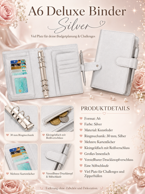 A6 Deluxe Binder (Silver)
