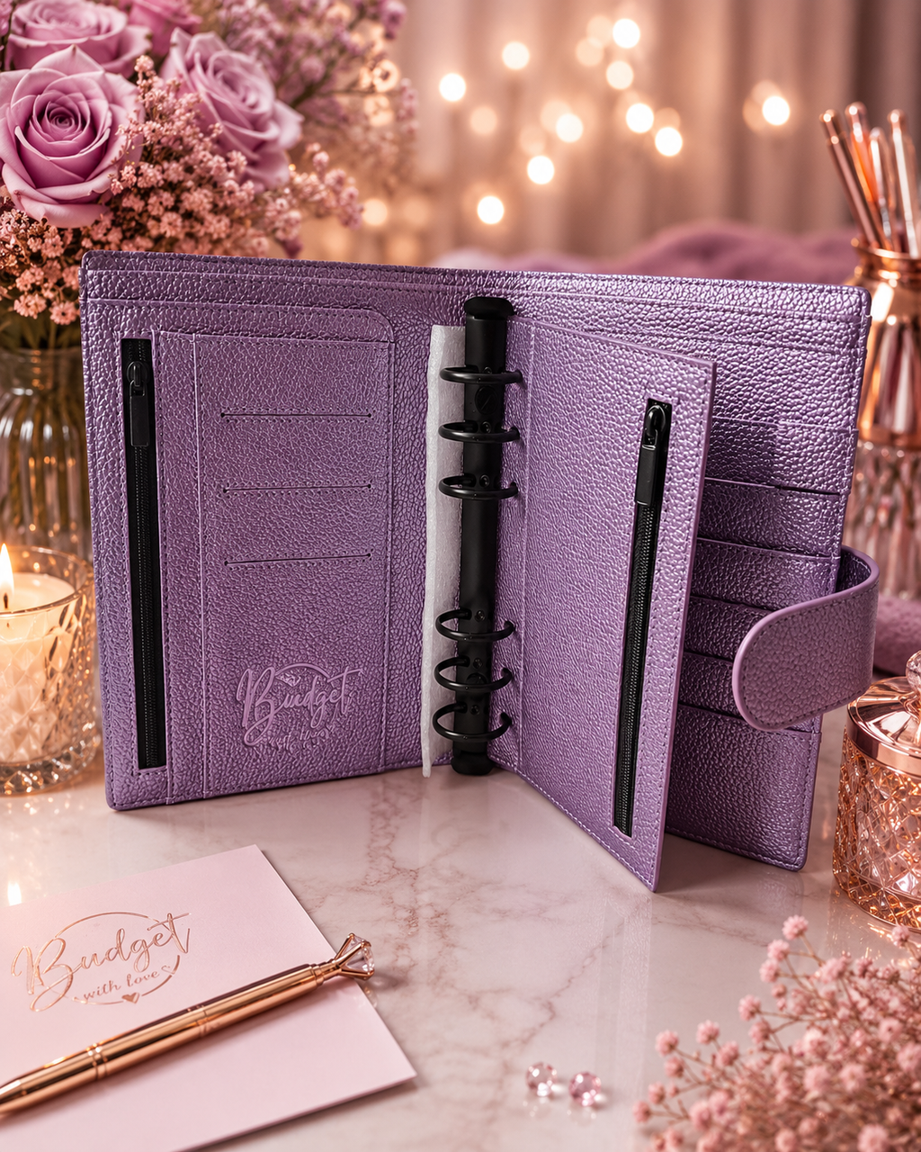 A6 Premium Binder – Lila | Black Edition