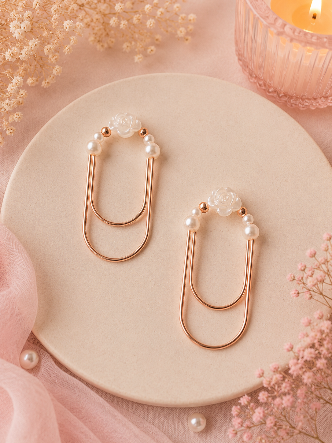 Paperclip Perlen Blume