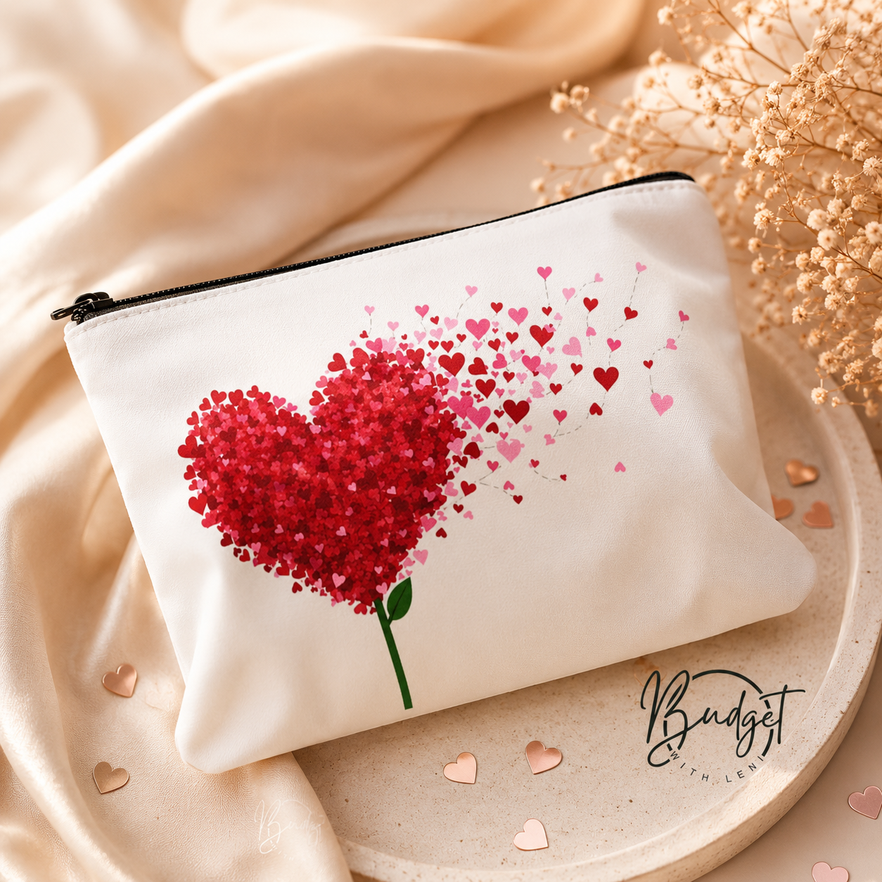 Tasche Herzblume