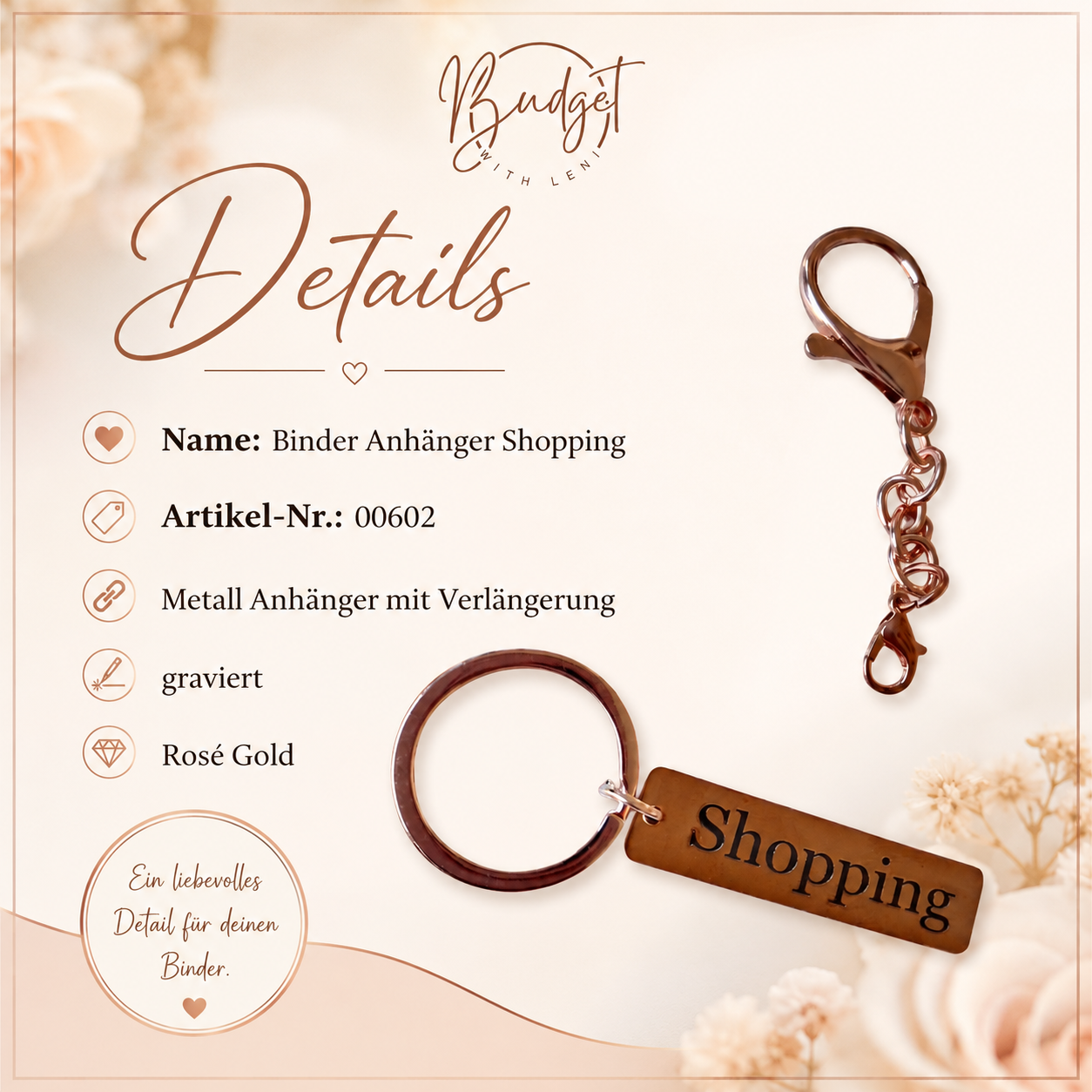 Binder Anhänger Shopping