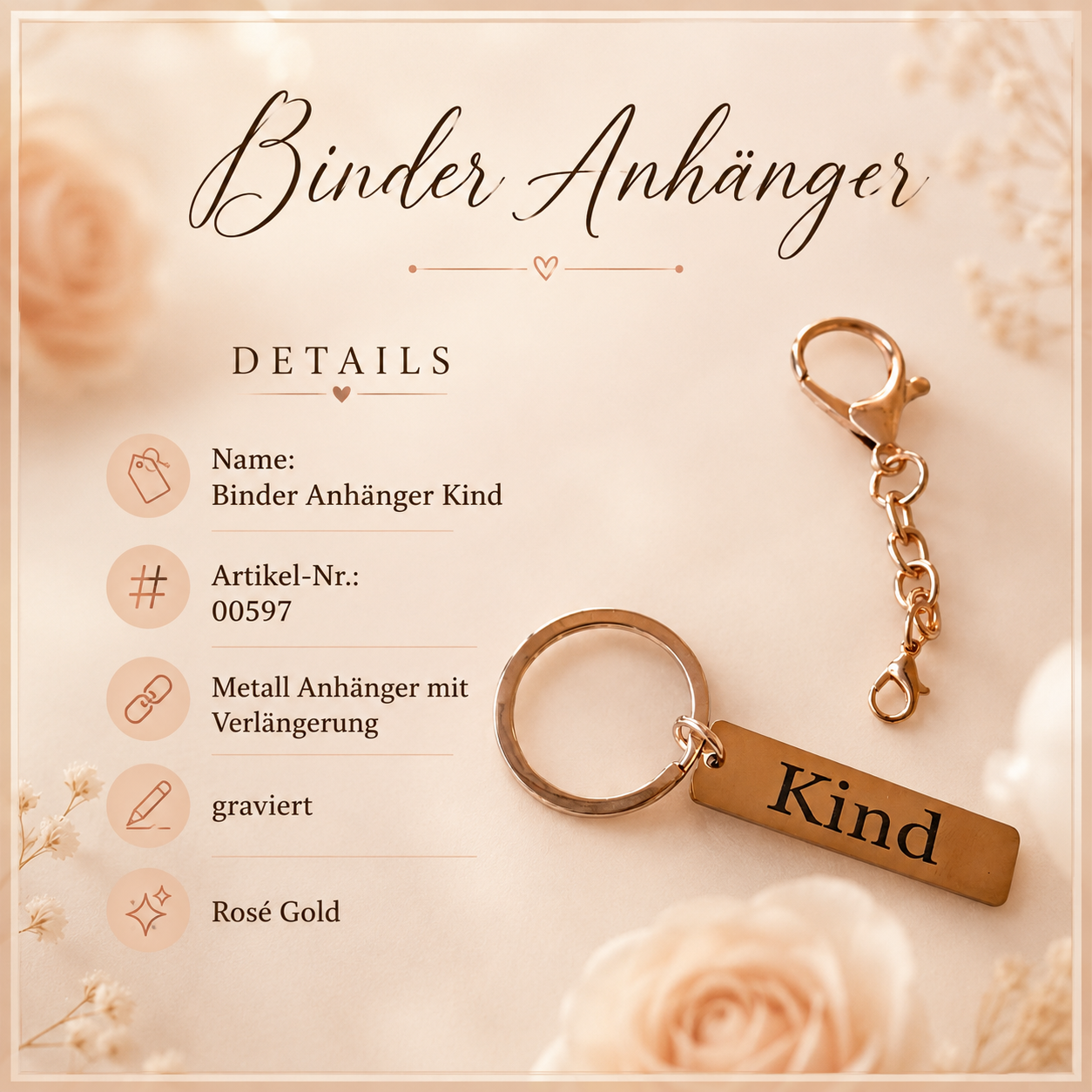 Binder Anhänger Kind