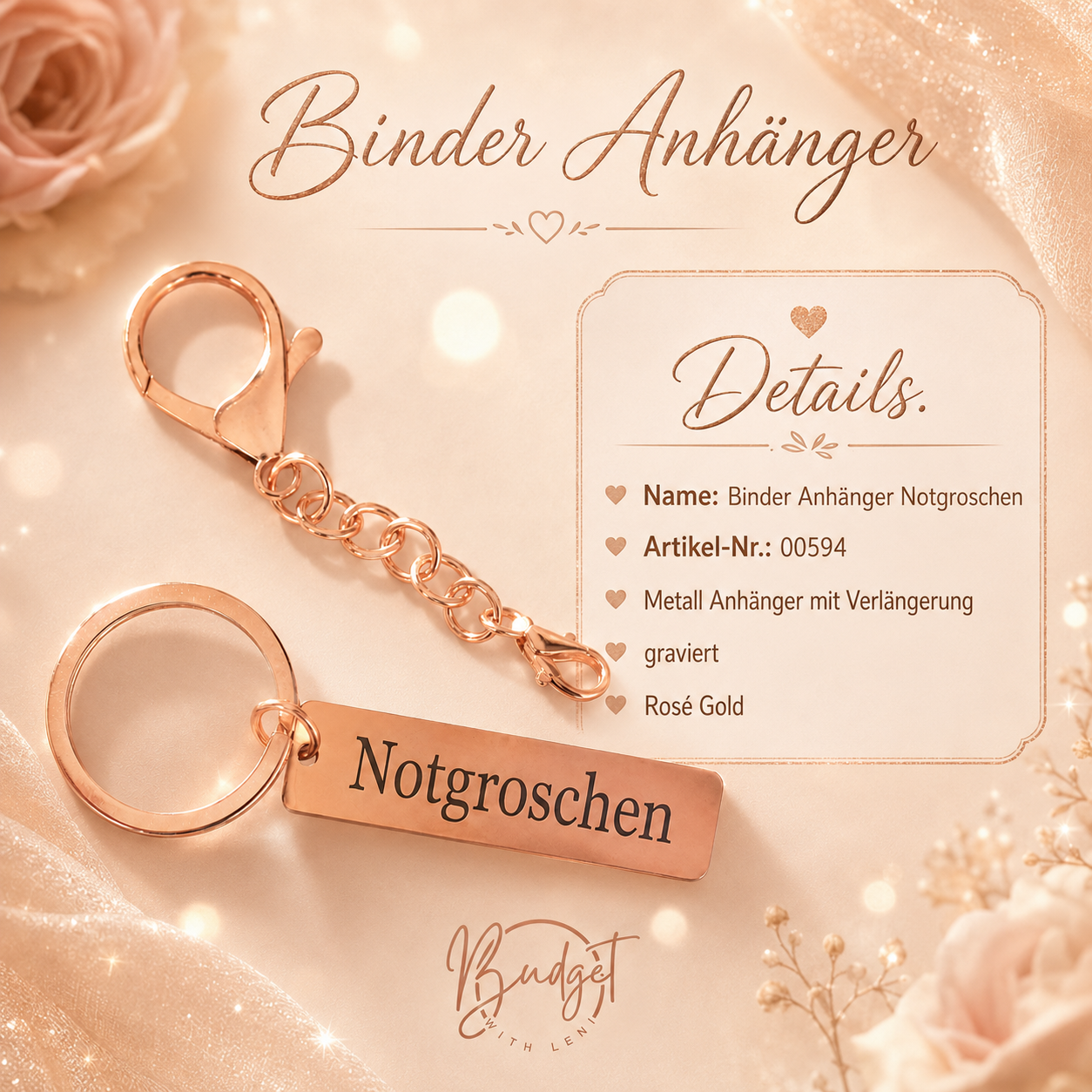 Binder Anhänger Notgroschen