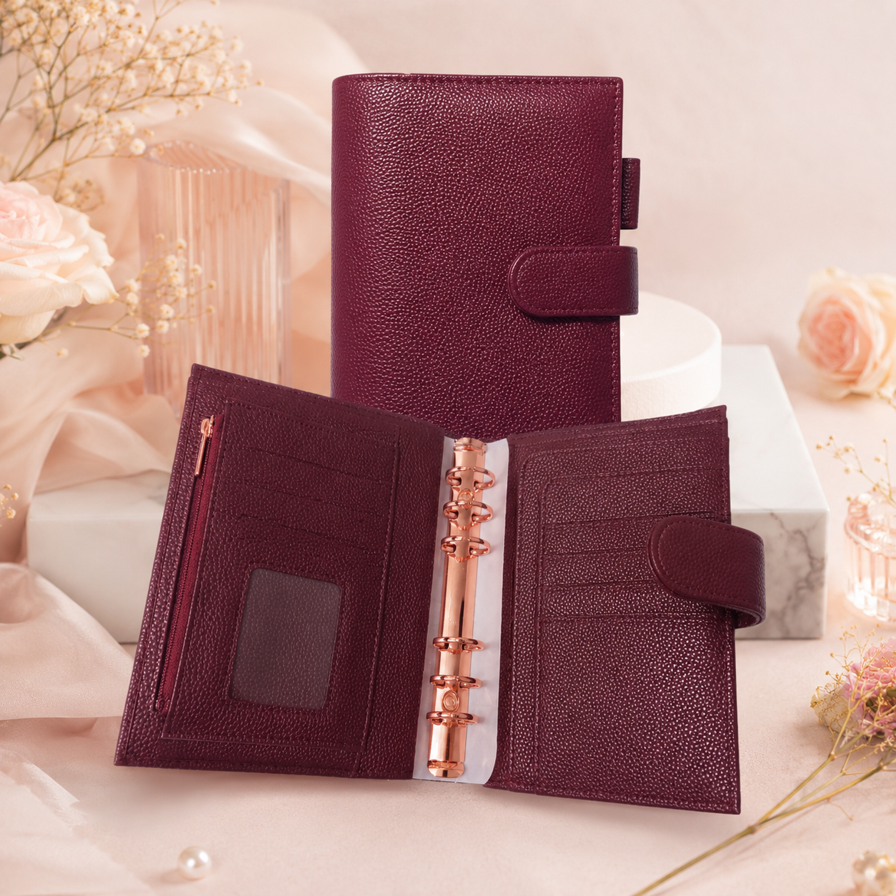 A6 Deluxe Binder (Maroon)