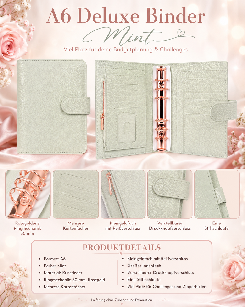 A6 Deluxe Binder (Mint)