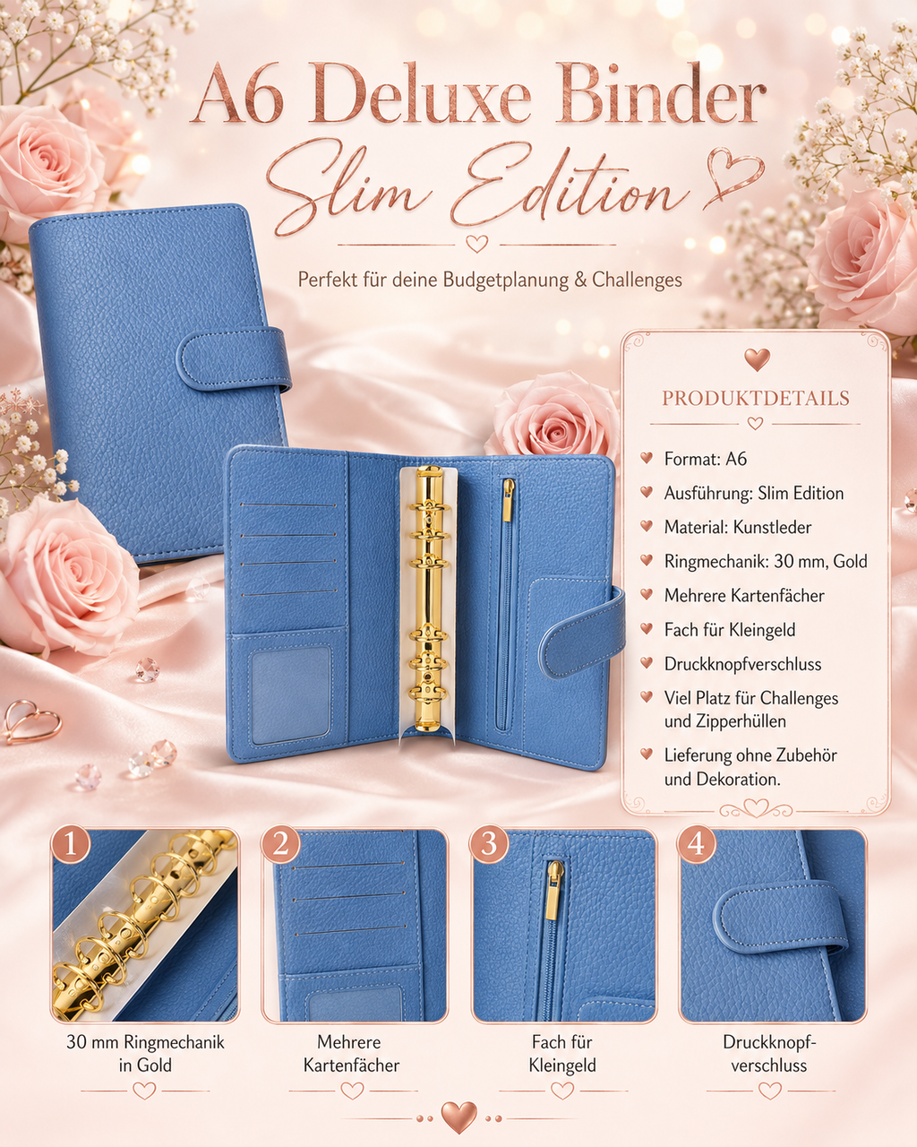 A6 Deluxe Binder Slim Edition (Blue Violet)