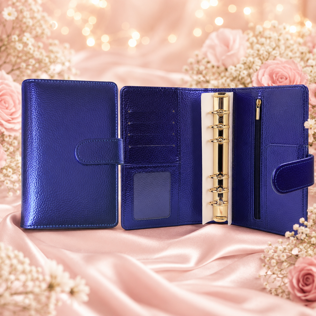 A6 Deluxe Binder Slim Edition (Metallic Blau)