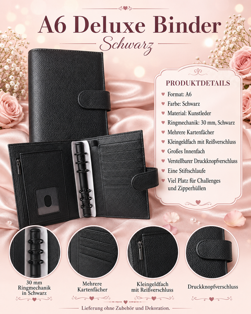 A6 Deluxe Binder (Schwarz)