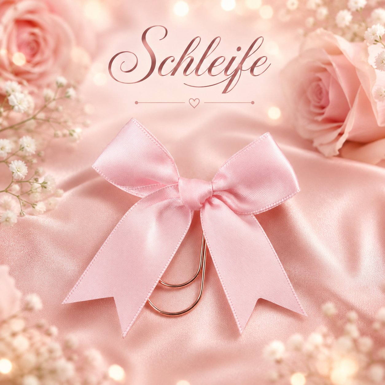 Paperclips Schleifen Rosa