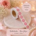 Rubbelsticker 16mm – Rosa Glitzer (10 Stück)