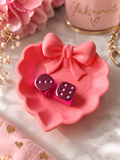🎀 Würfelschale „Schleife“ – Rosa