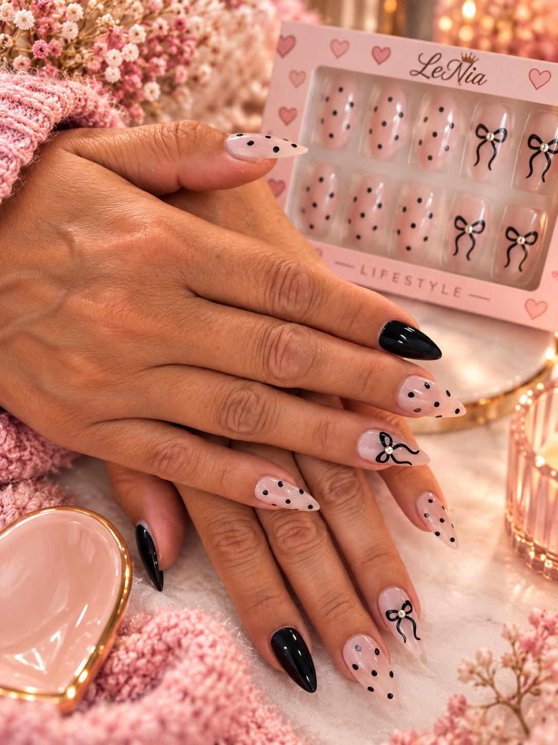 LeNi Lifestyle – Press-on Nails „Bow Me Pretty“ 🎀